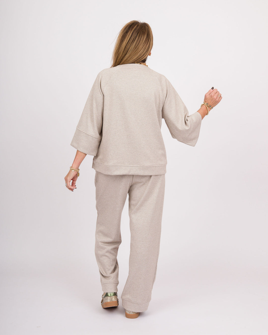 Hatley Herringbone Top - Oatmeal