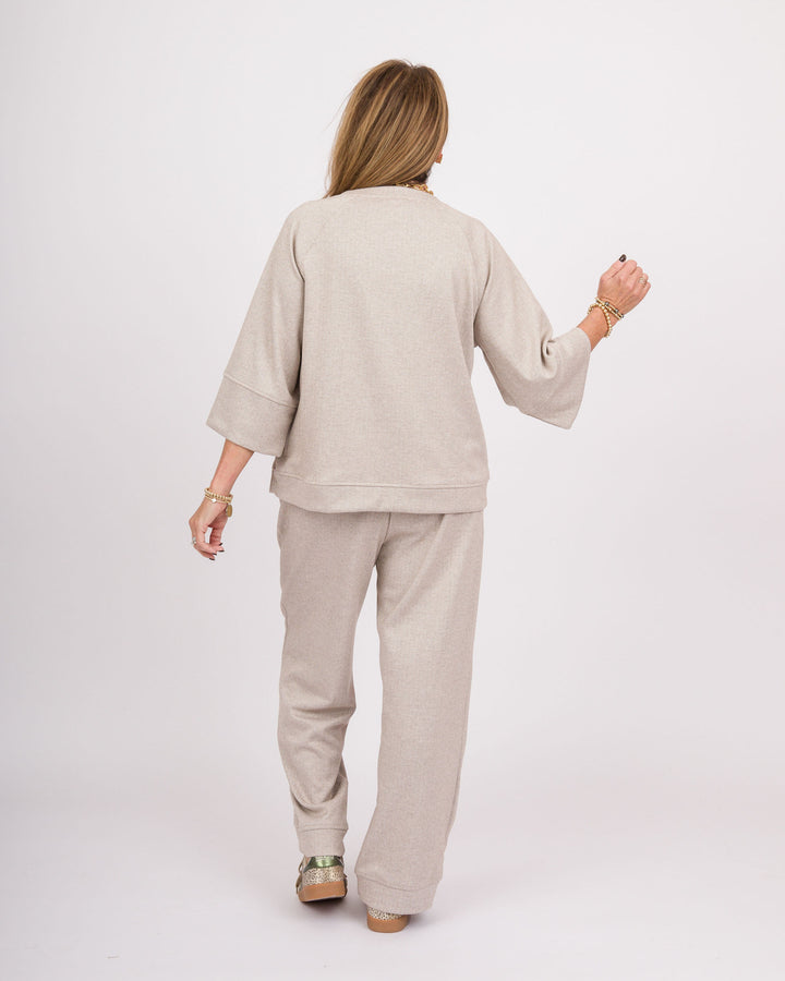 Hatley Herringbone Top - Oatmeal