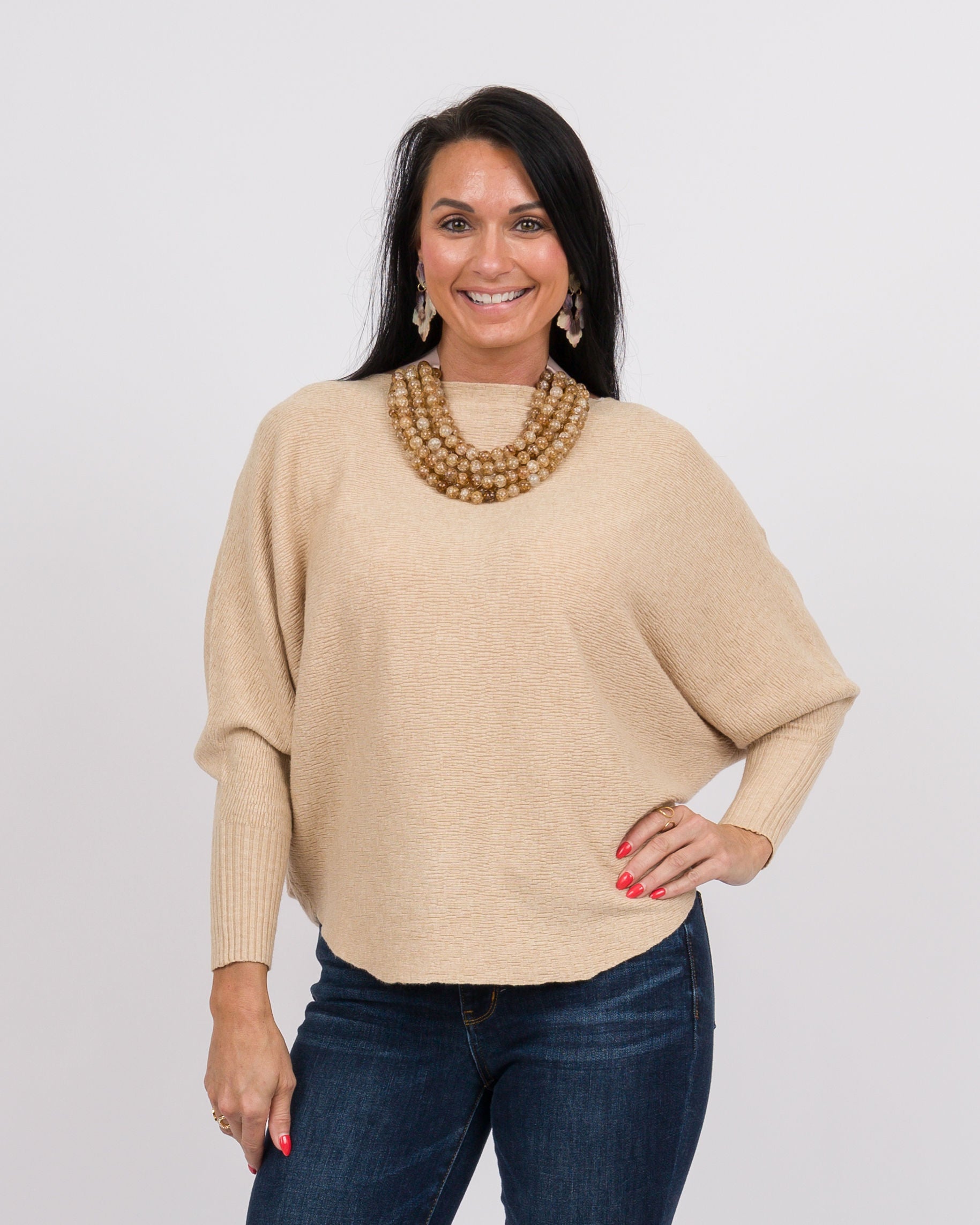Kerisma Jena Sweater - Light Camel – Hip Chics Boutique