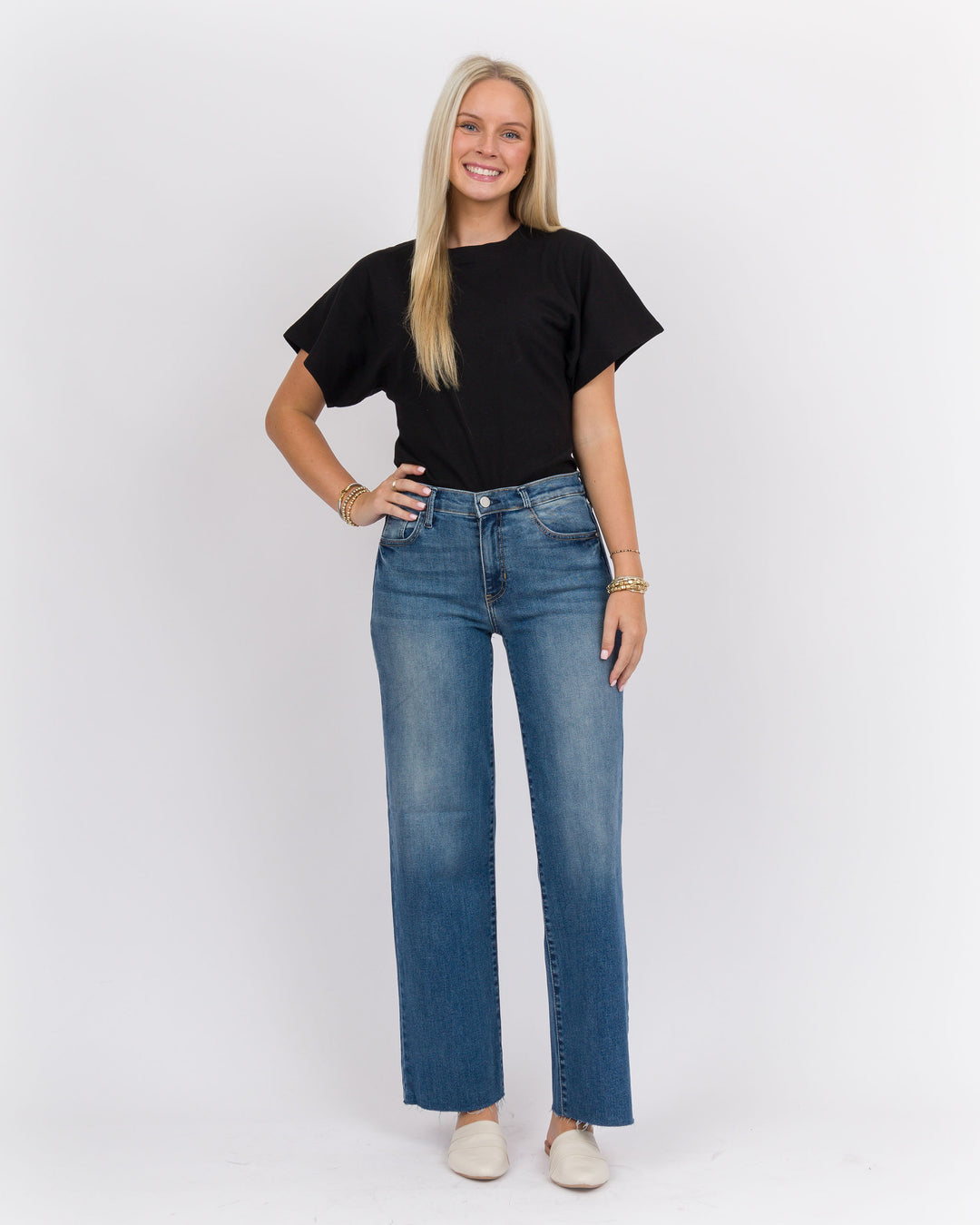 Slim Scissor Cut Palazzo Jean