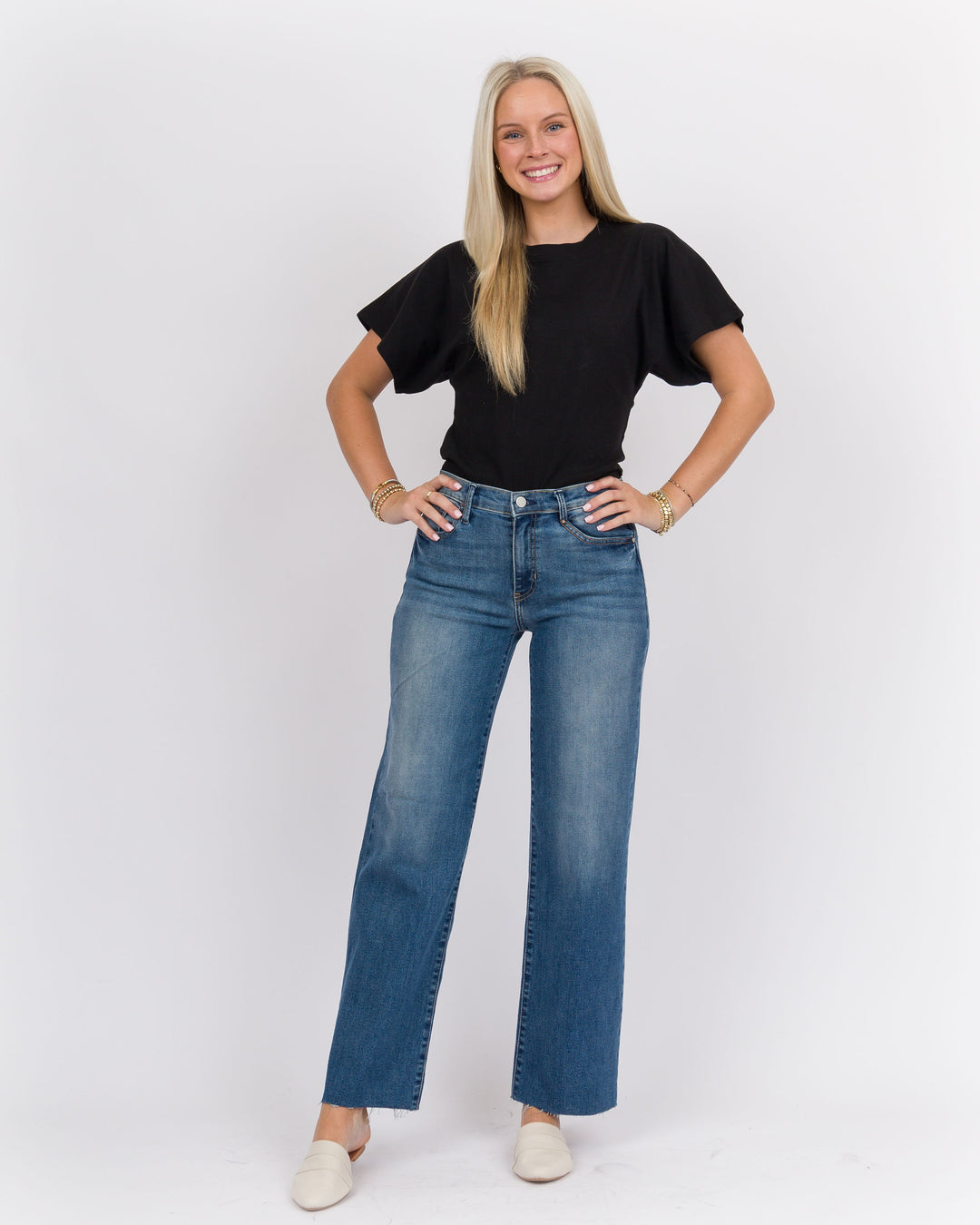 Slim Scissor Cut Palazzo Jean