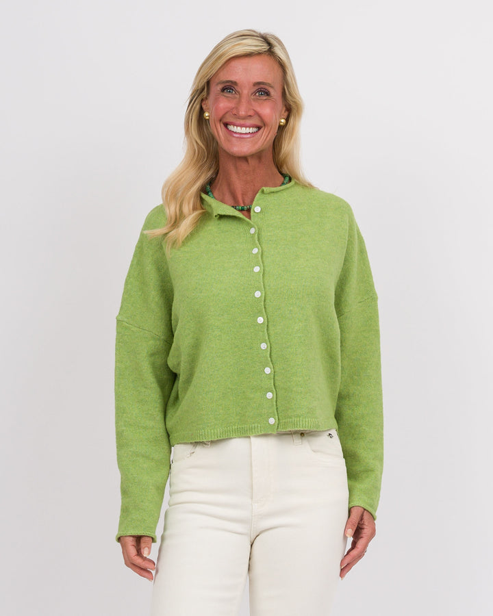 Long Sleeve Cardigan - Avocado