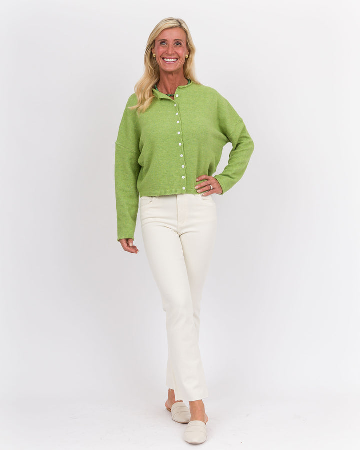 Long Sleeve Cardigan - Avocado