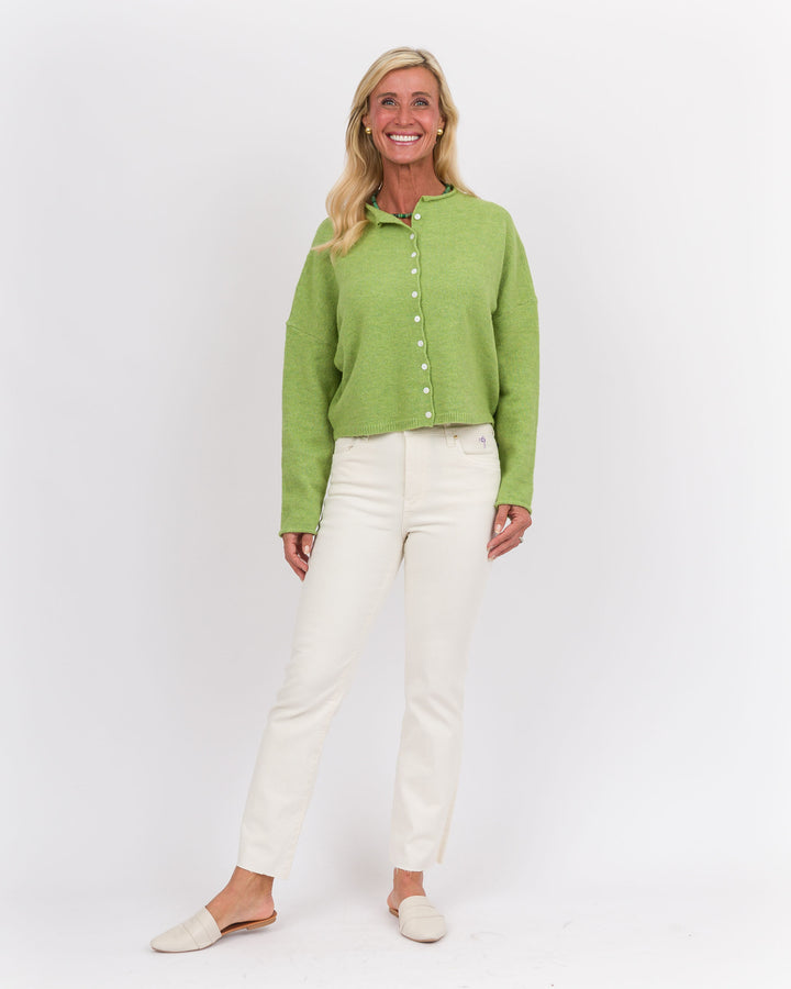 Long Sleeve Cardigan - Avocado