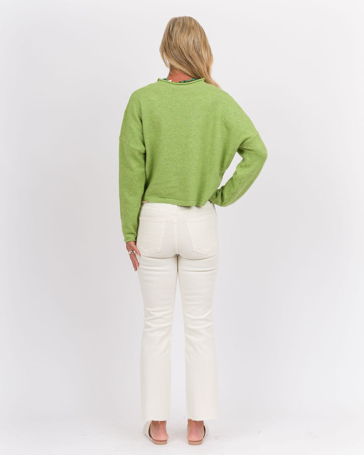 Long Sleeve Cardigan - Avocado