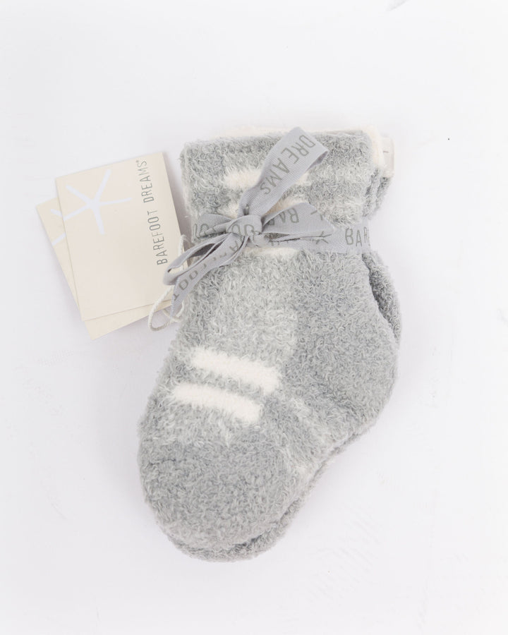 Barefoot Dreams Baby Plaid Sock Set Moonbeam
