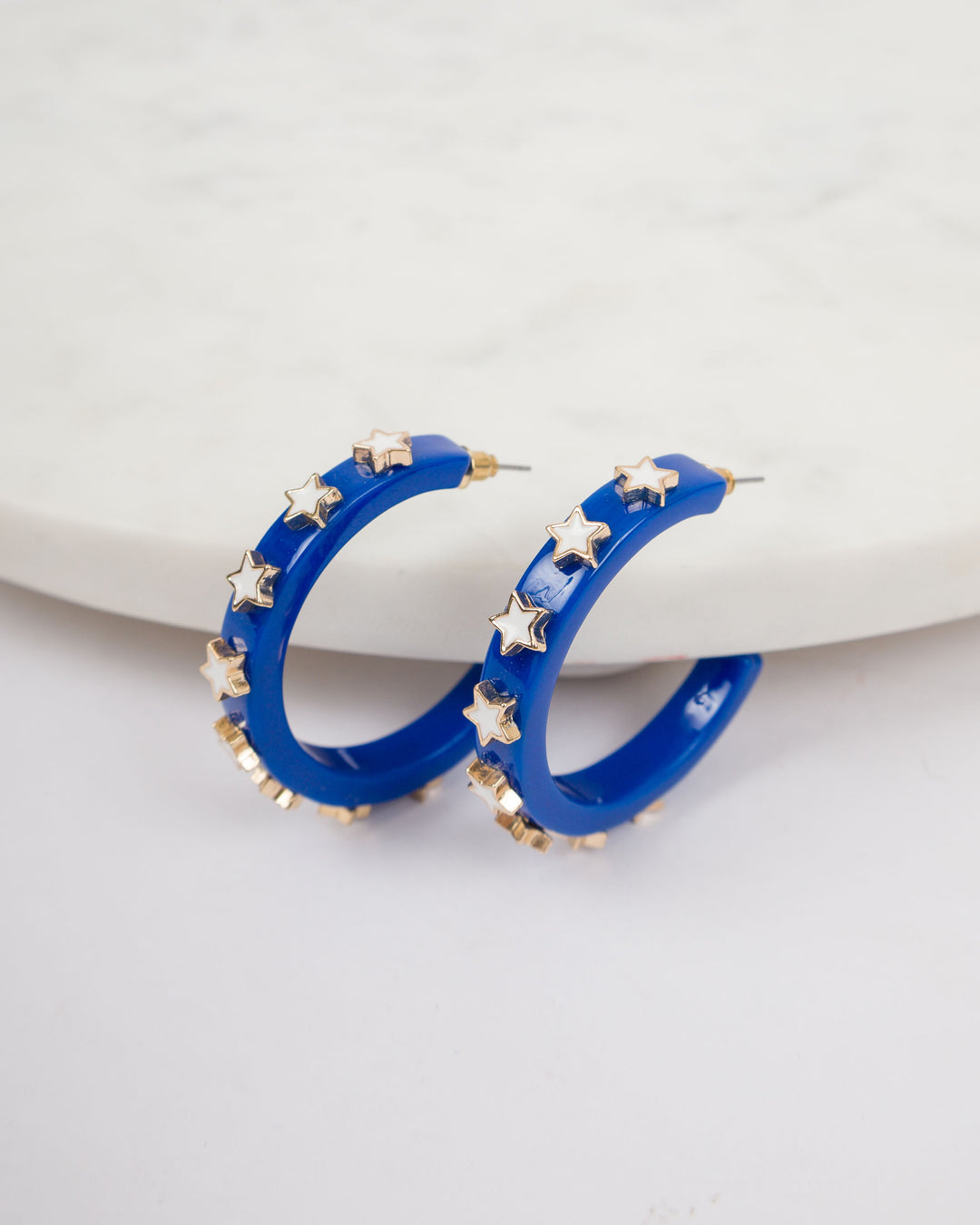 Star Game Day Earrings-GAMEDAY Blue