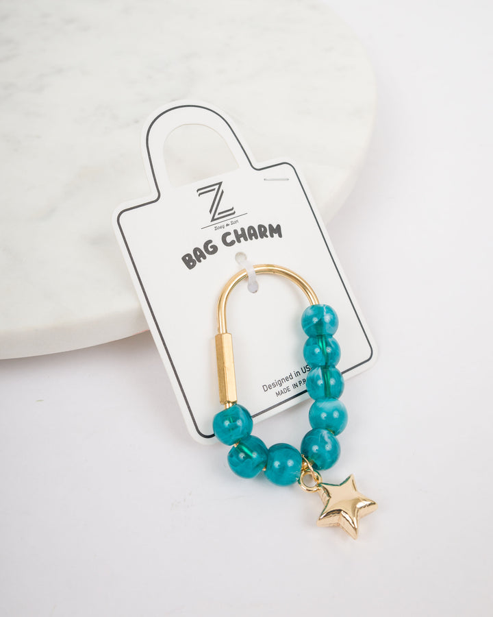 Purse Bag Small Star Charm - Turquoise
