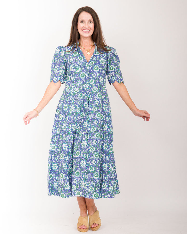 Lauren Grace Dress Blue Green