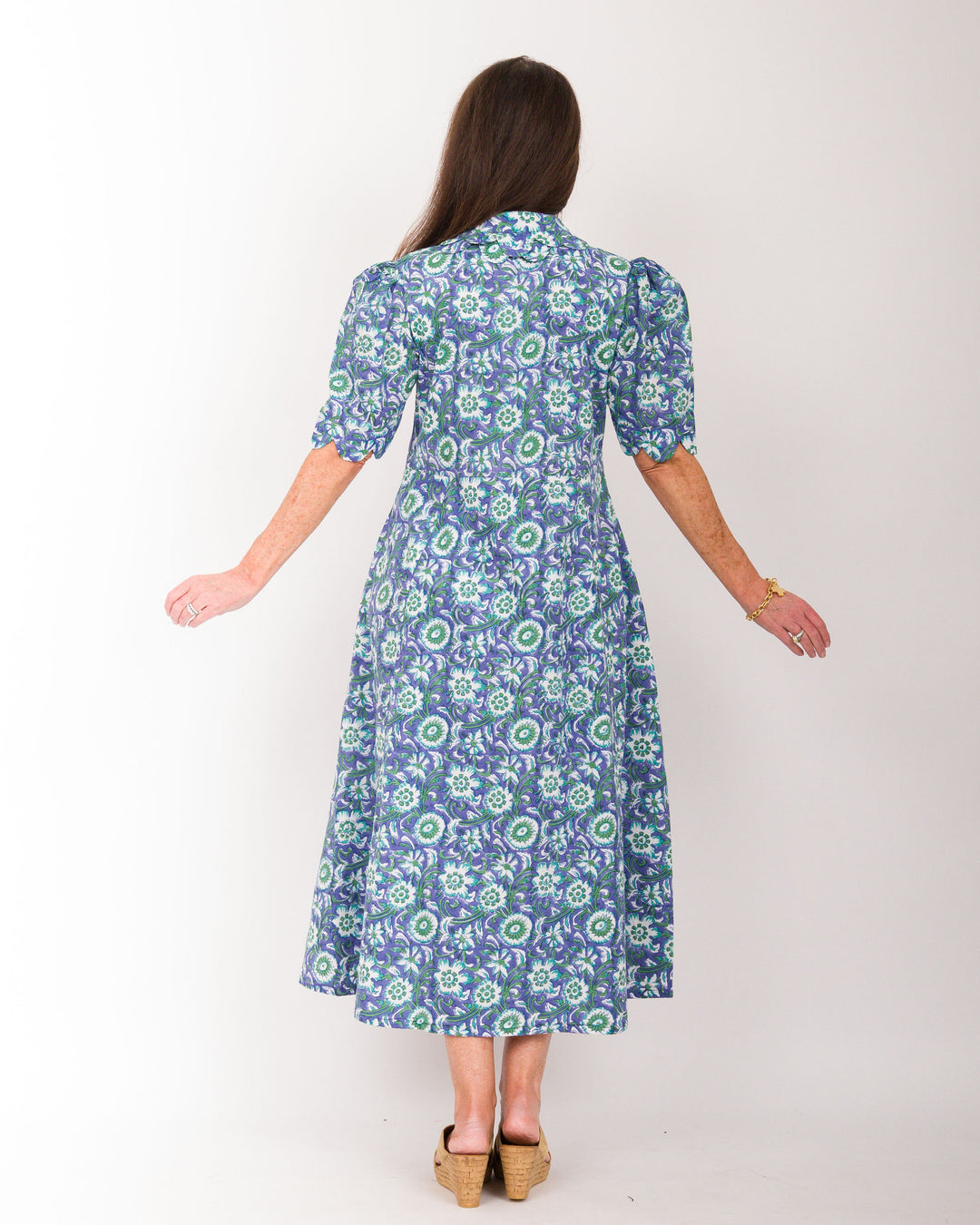 Lauren Grace Dress Blue Green