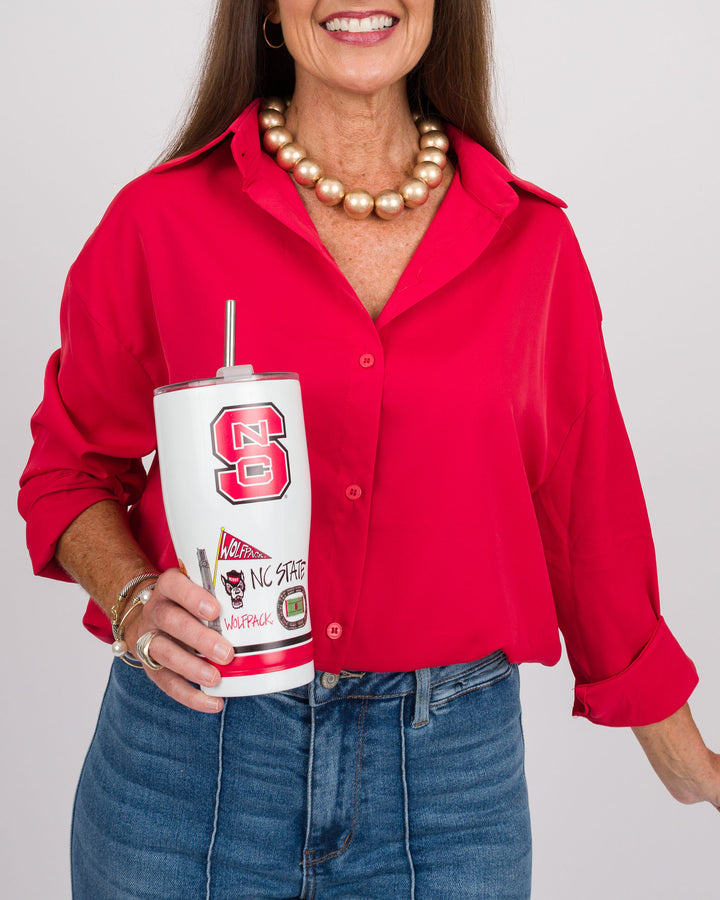 The Kathryn Shirt- Red