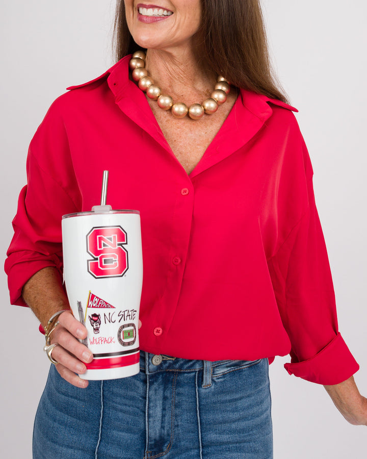 The Kathryn Shirt- Red