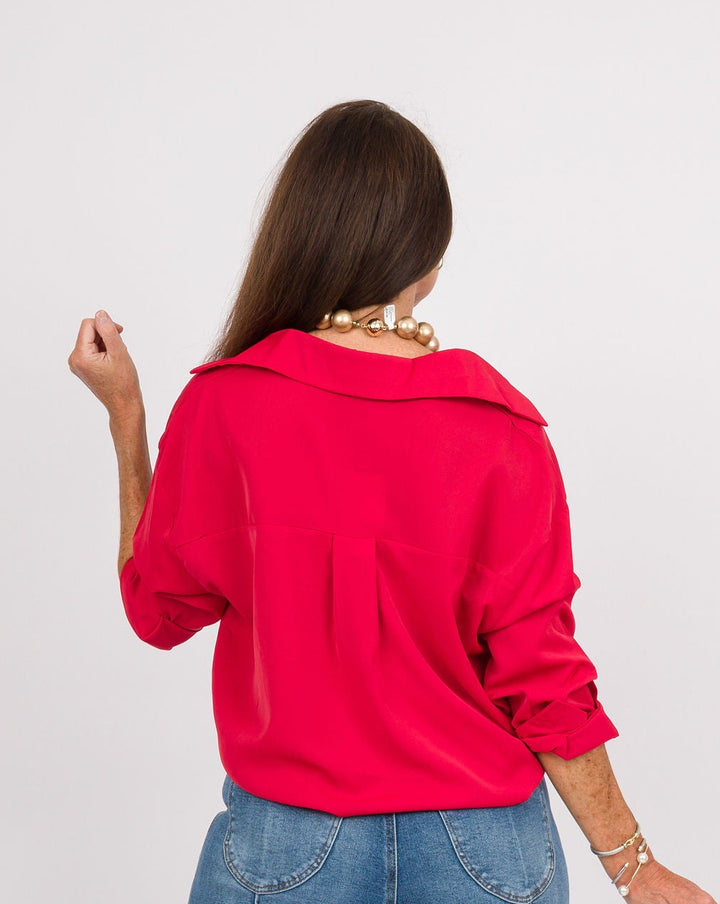 The Kathryn Shirt- Red