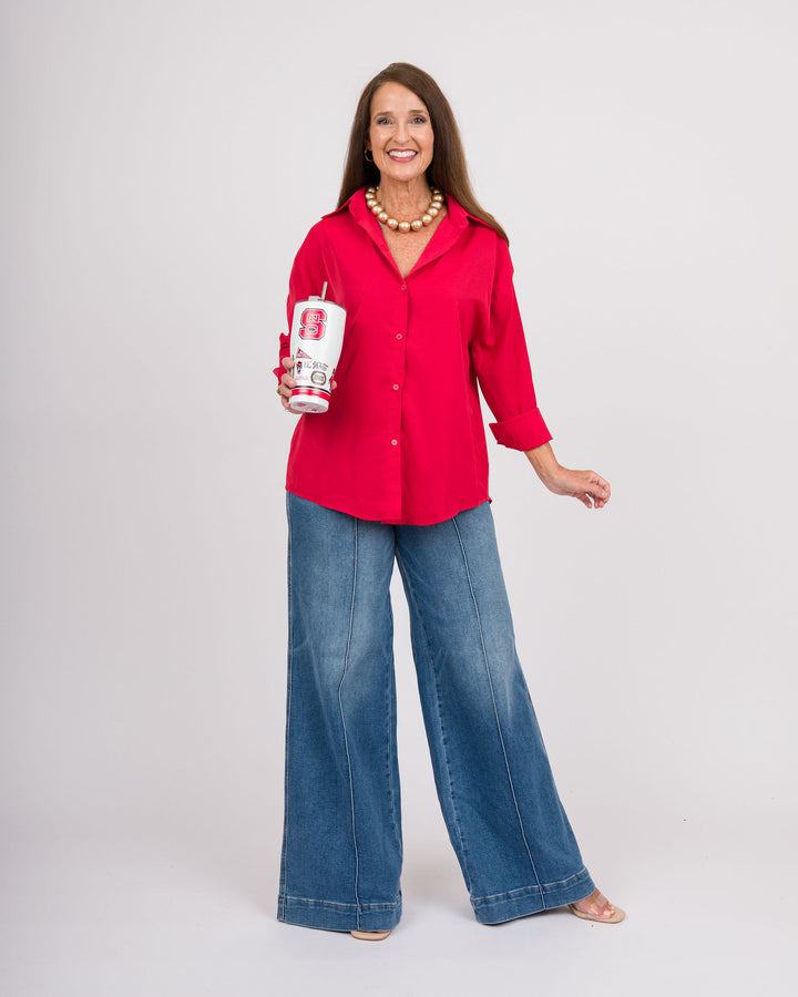 Judy Blue Palazzo with Shield Pocket Long