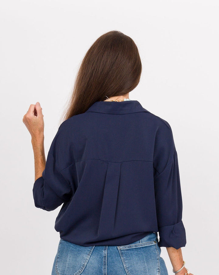The Kathryn Shirt - Dark Navy