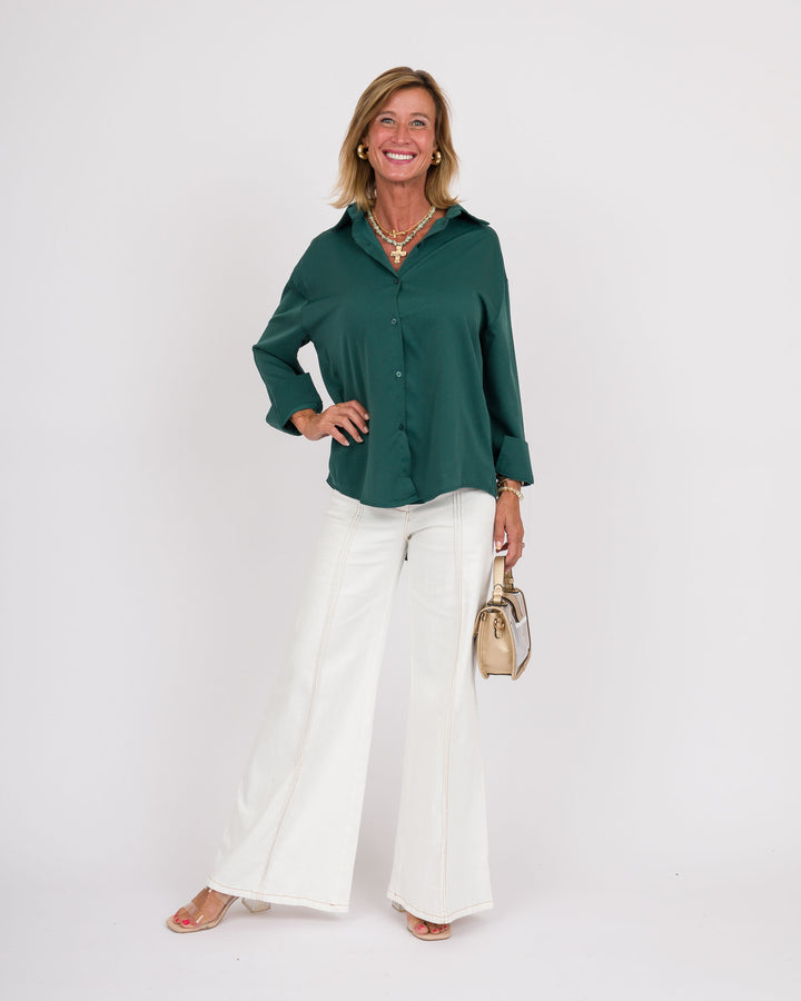 The Kathryn Shirt - Forest Green