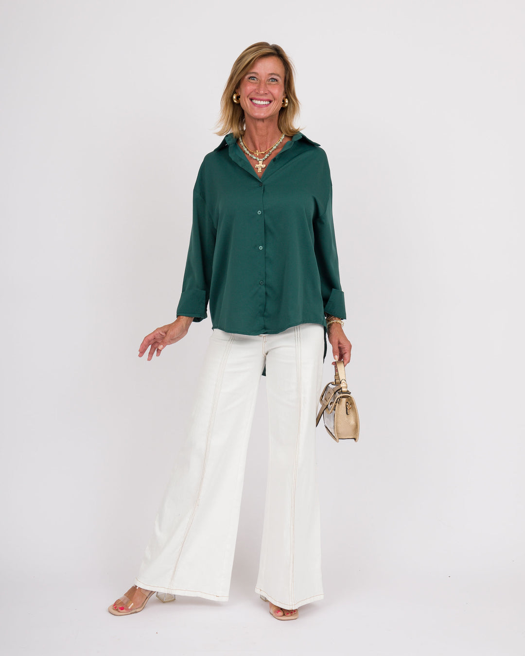 The Kathryn Shirt - Forest Green