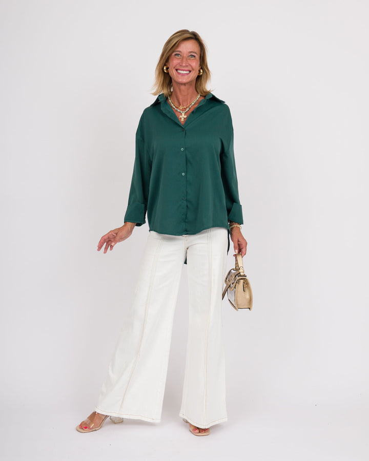 The Kathryn Shirt - Forest Green