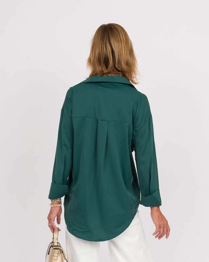 The Kathryn Shirt - Forest Green