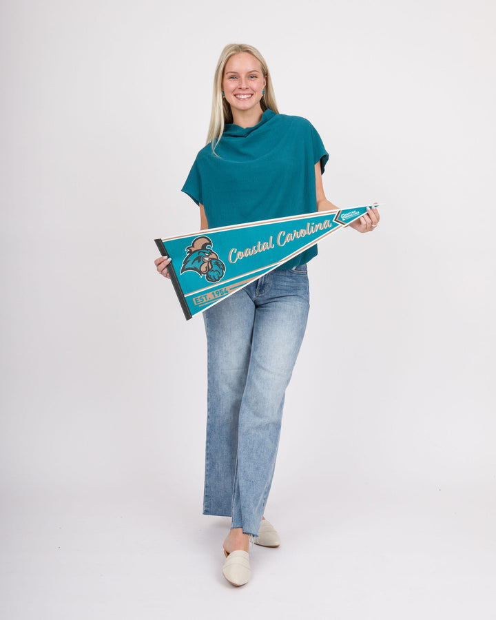 Darla Draped Top - Teal