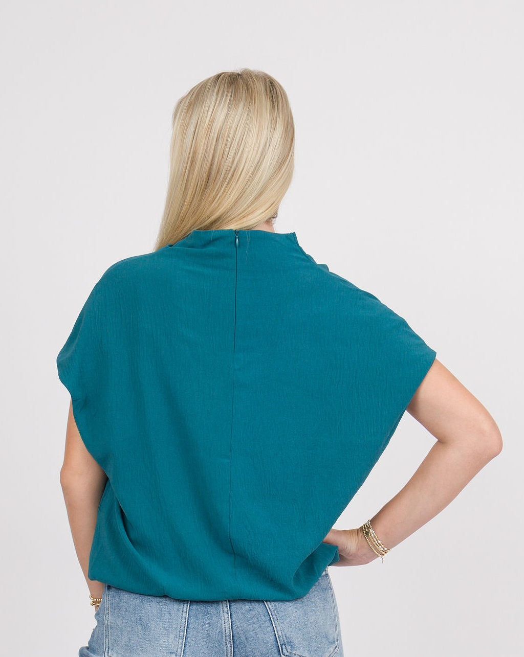 Darla Draped Top - Teal