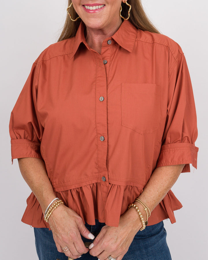 Westley Top - Clay