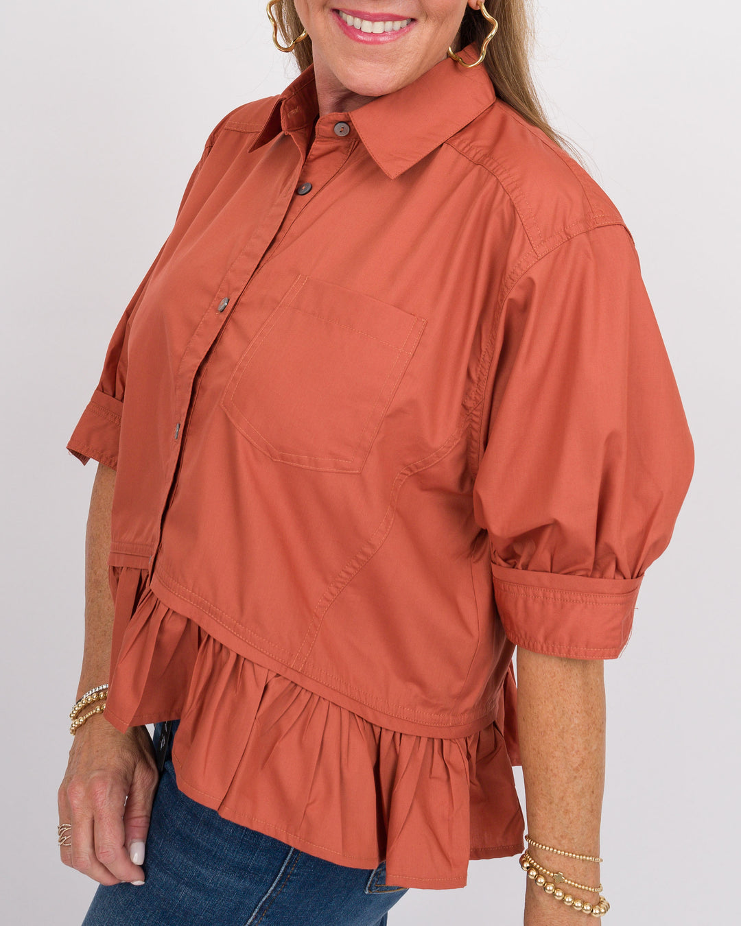 Westley Top - Clay