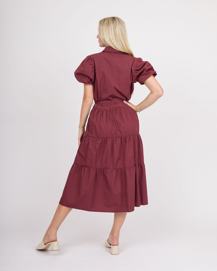 Clara  Wine Dress