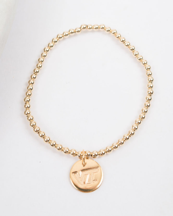 enewton ecollegiate Classic Gold 3mm Bracelet - Virginia Tech