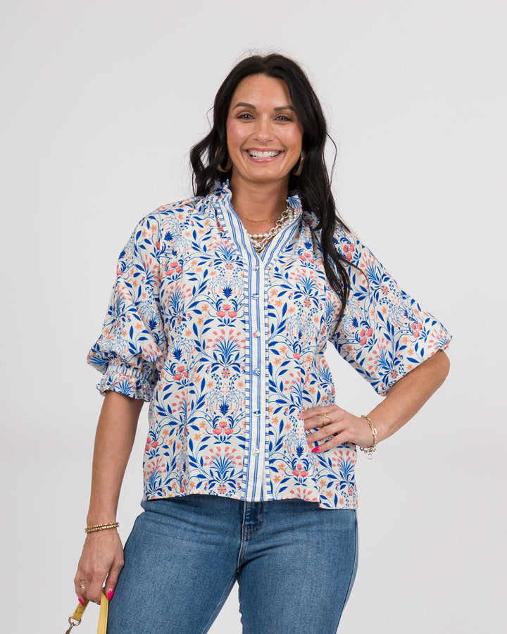 Zayla Top - Azure Mix