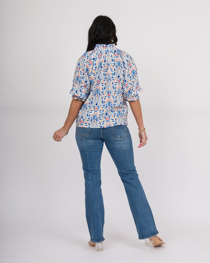 Zayla Top - Azure Mix