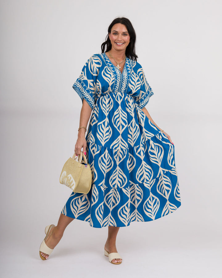 Luciana Midi Dress - Cerulean