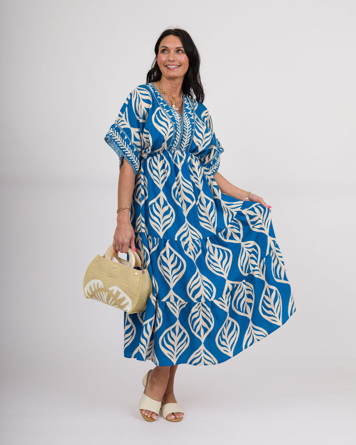 Luciana Midi Dress - Cerulean