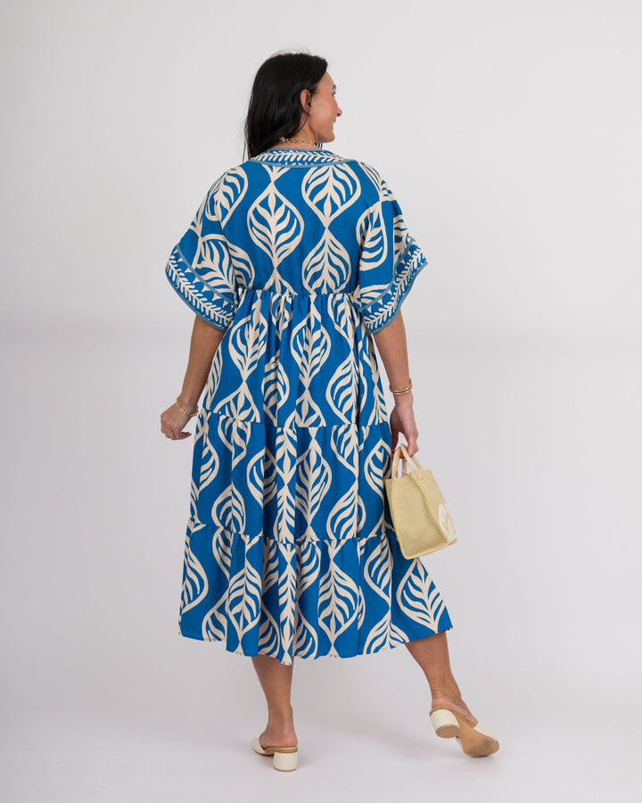 Luciana Midi Dress - Cerulean