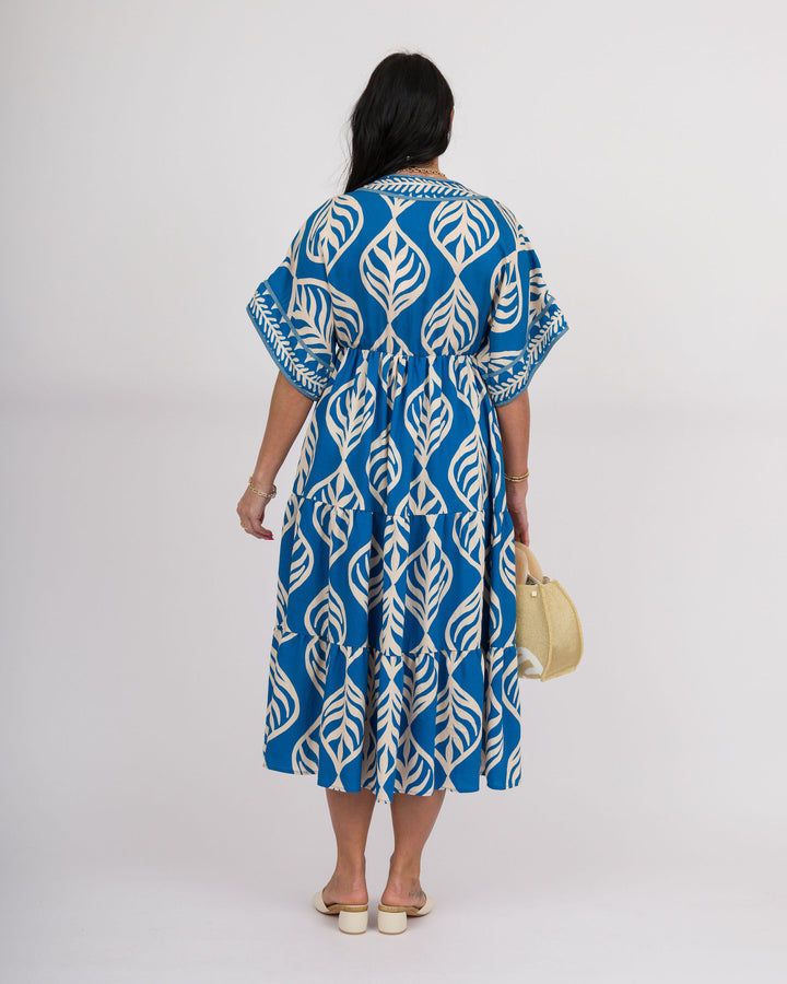 Luciana Midi Dress - Cerulean