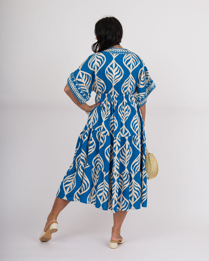 Luciana Midi Dress - Cerulean