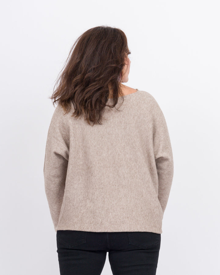 V-Neck Oatmeal Sweater