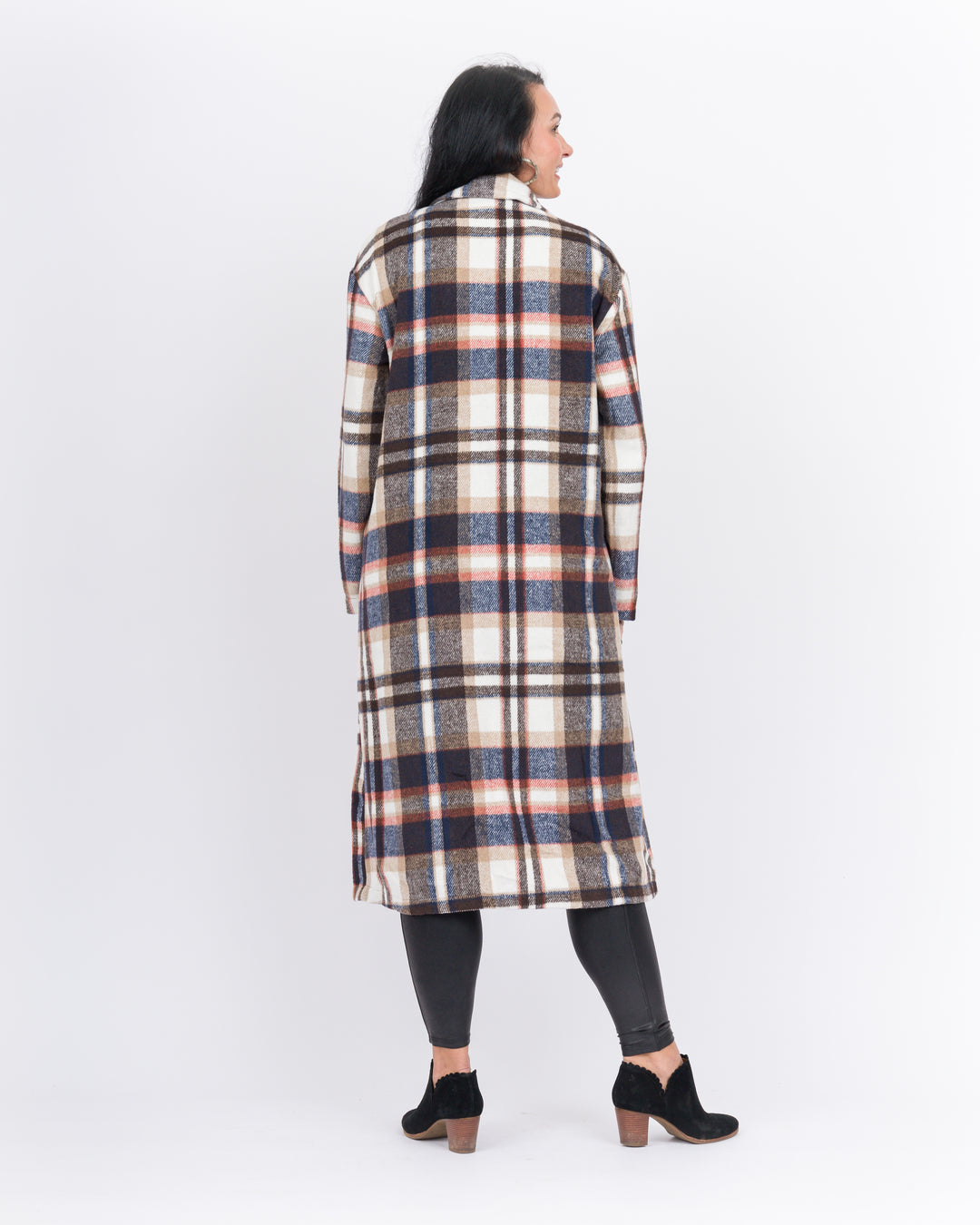 Hope Plaid Trench Coat