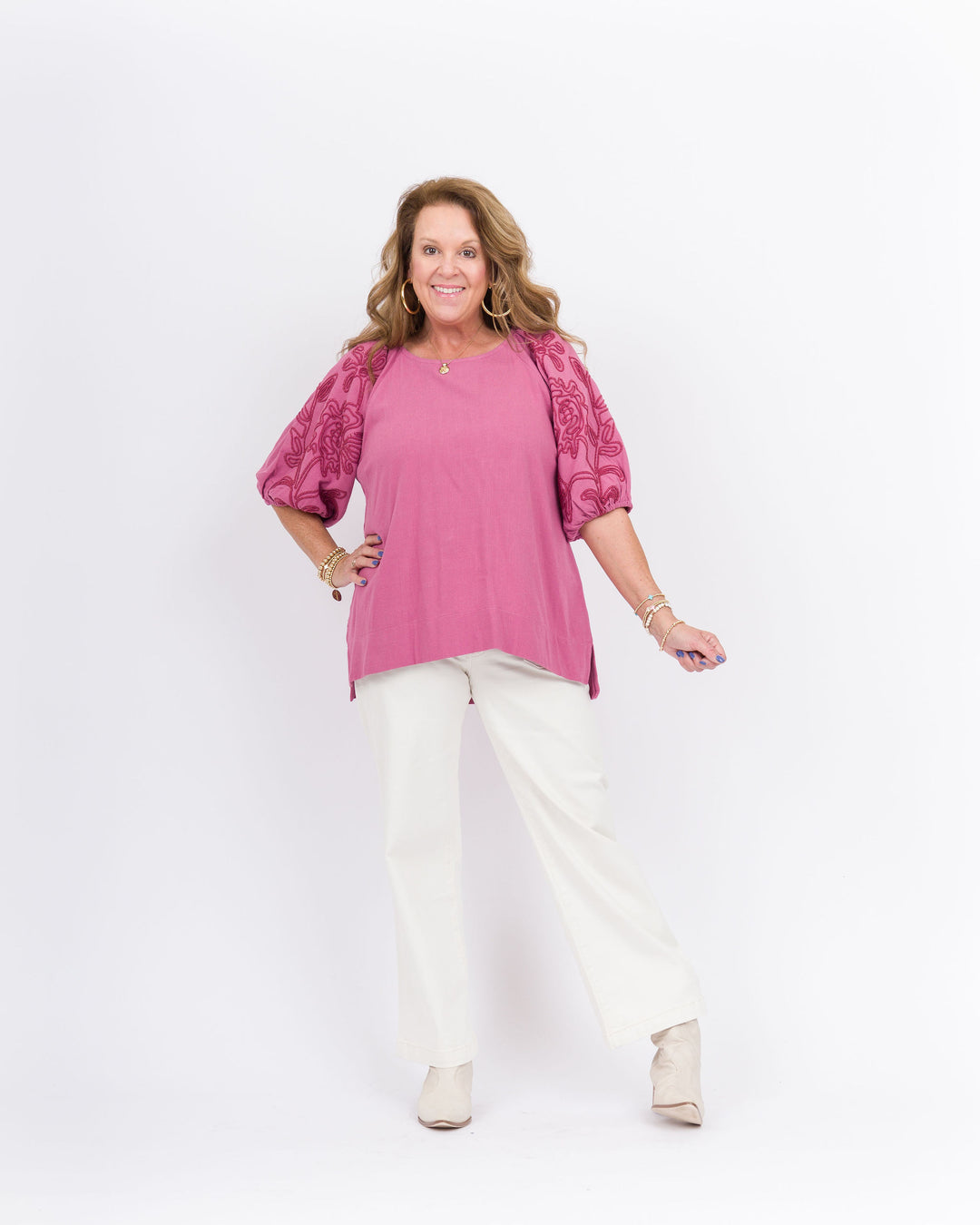 Matilda Jane Top- Rose