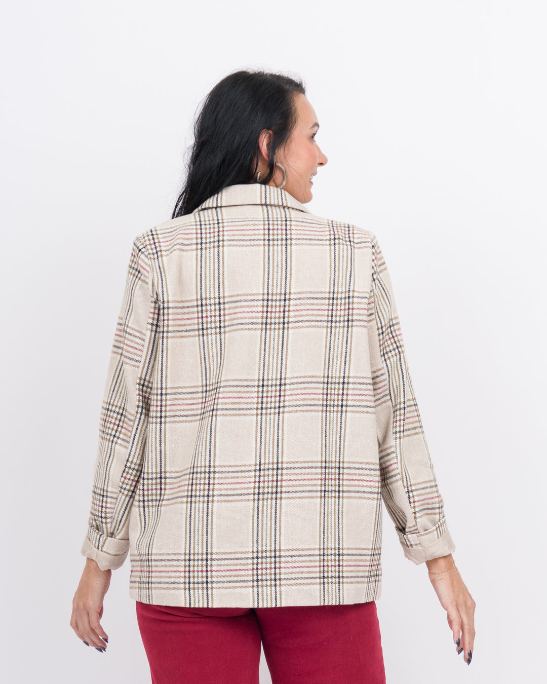 Mud Pie Bynes Plaid Blazer