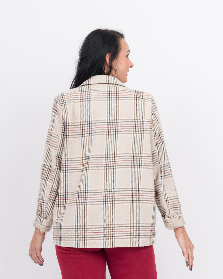 Mud Pie Bynes Plaid Blazer