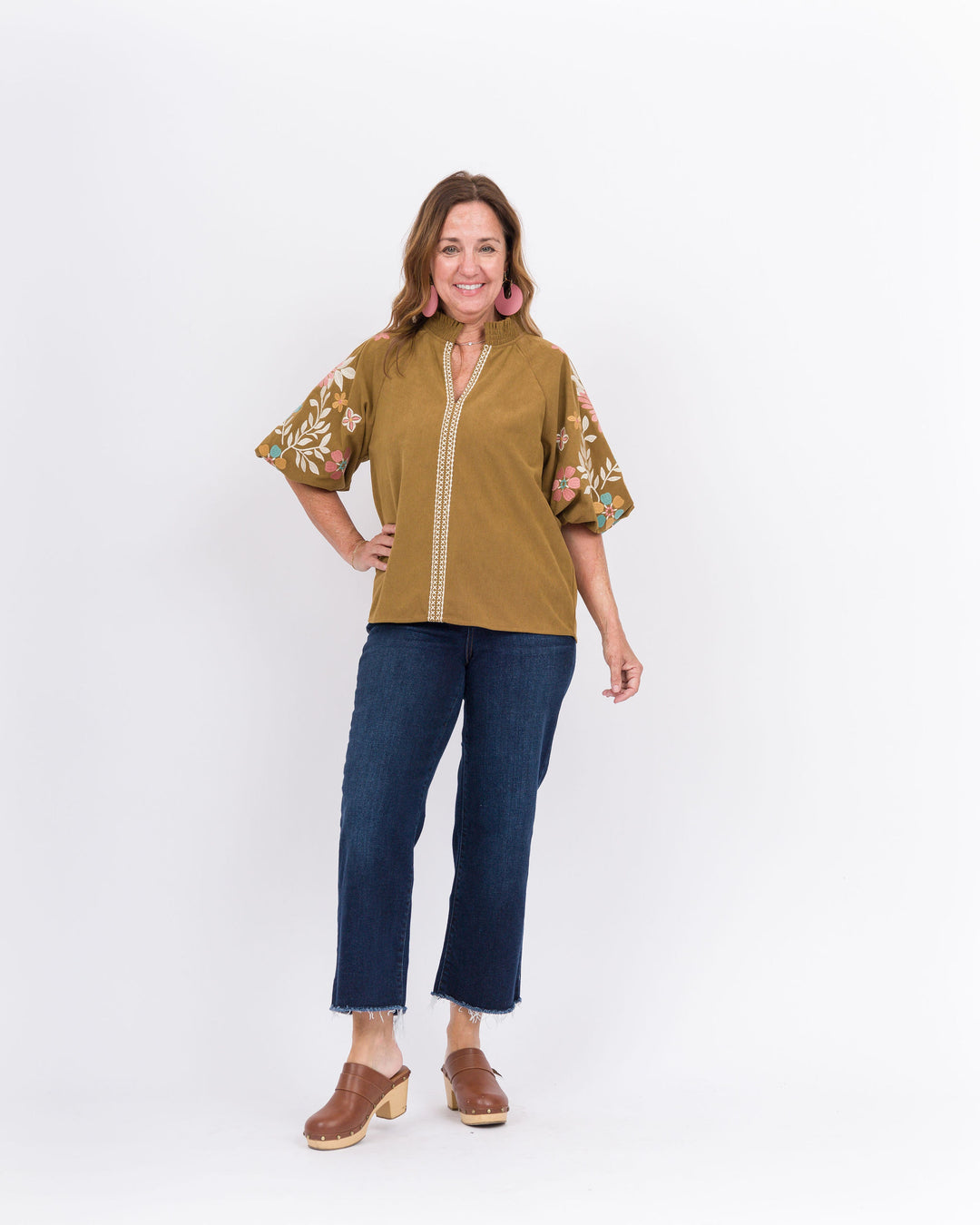 Pippa Corduroy Top- Brown