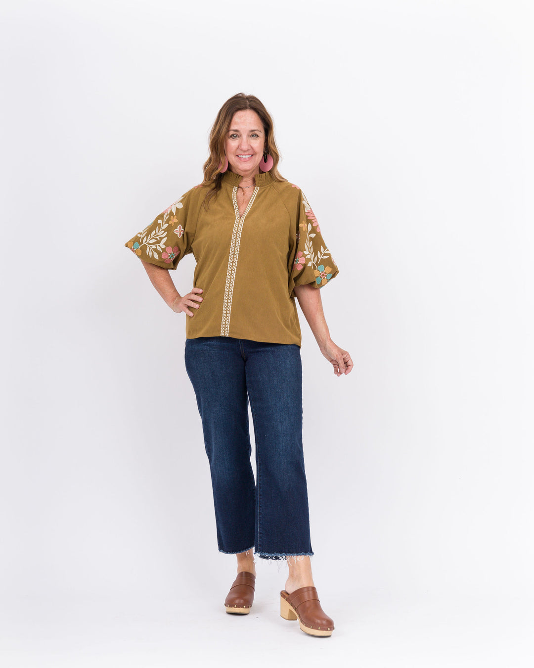 Pippa Corduroy Top- Brown