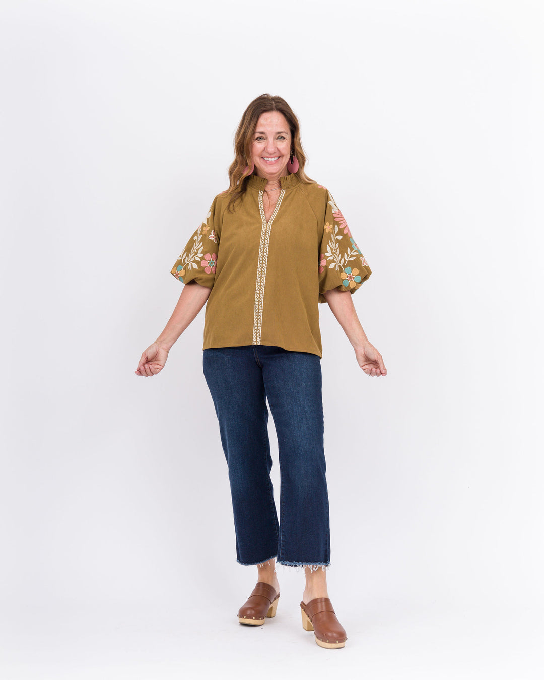 Pippa Corduroy Top- Brown