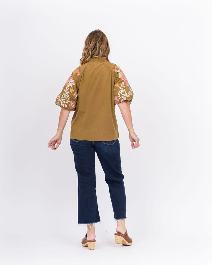 Pippa Corduroy Top- Brown