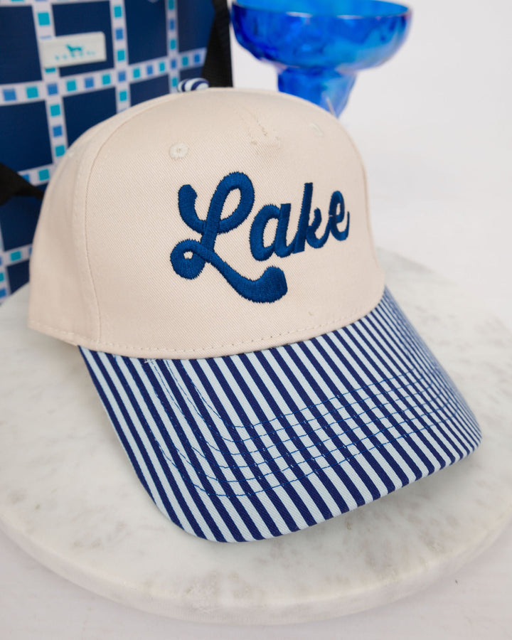 Navy Lake Trucker Hat