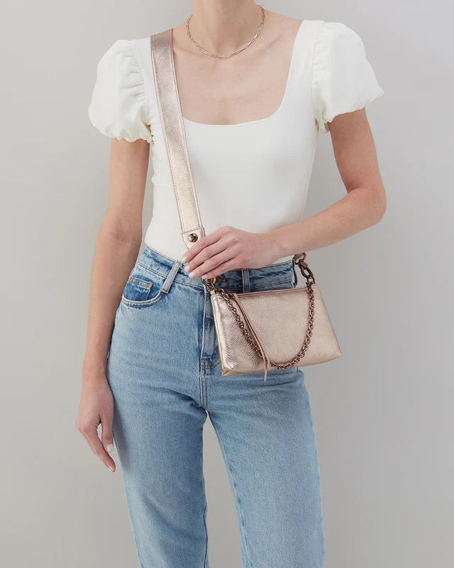 Hobo Darcy Crossbody - Pink Gold Metallic-Final Sale