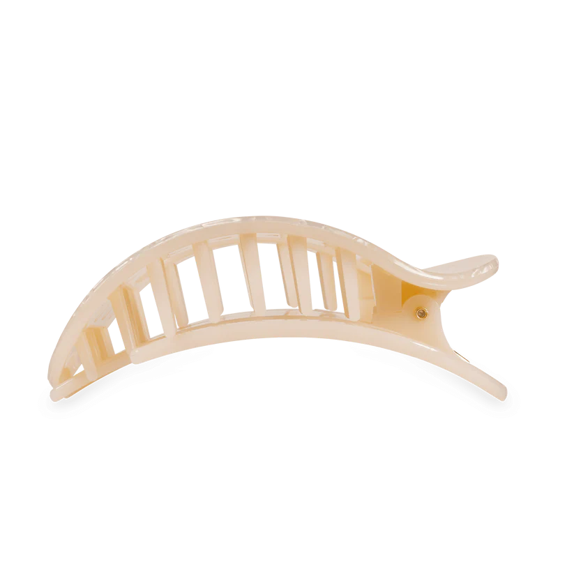 TELETIES Large Flat Round Hair Clip - Soft Surf