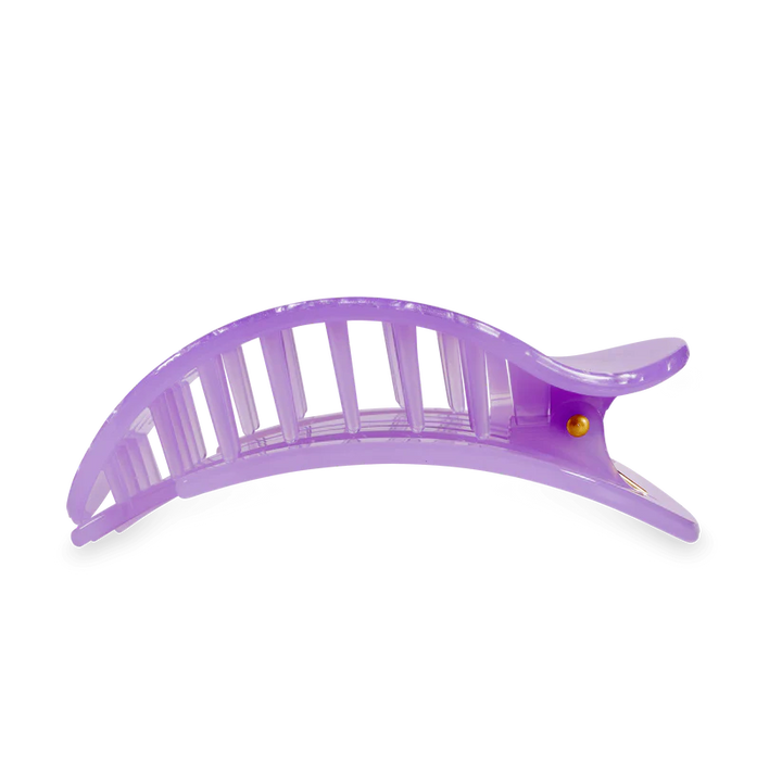 TELETIES Large Flat Round Hair Clip - Lavender Mist