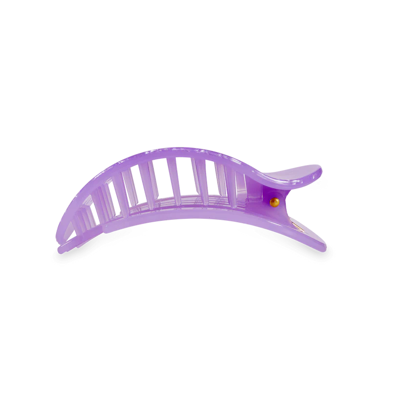 TELETIES Medium Flat Round Hair Clip - Lavender Mist